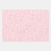 Feuille De Papier Cadeau Baby shower rose (Devant)