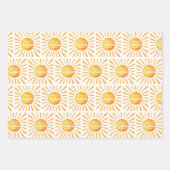 Feuille De Papier Cadeau Baby shower solaire (Devant)