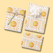 Feuille De Papier Cadeau Baby shower solaire