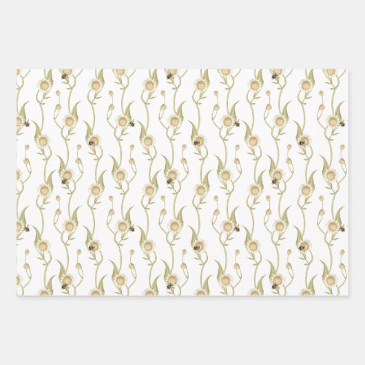 Feuille De Papier Cadeau Baby to Bee Custom Daisy Chain (Devant)