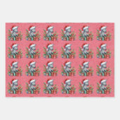 Feuille De Papier Cadeau Baby Zebra Christmas Kids (Devant 2)