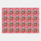 Feuille De Papier Cadeau Baby Zebra Christmas Kids (Devant)