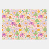 Feuille De Papier Cadeau Baby Zoo wrapping paper (Devant 3)