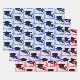 Feuille De Papier Cadeau Bac De Diplôme Et Collecte De Diplôme