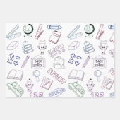 Feuille De Papier Cadeau Back to Your School Days (Devant 2)