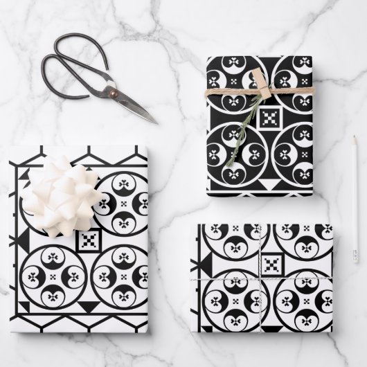 Feuille De Papier Cadeau Baia Ancienne mosaïque romaine - Motif (Recto)