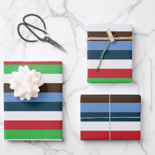 Feuille De Papier Cadeau Baignades colorées Anniversaire