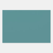 Feuille De Papier Cadeau Bain Gold et Turquoise (Devant 2)