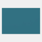 Feuille De Papier Cadeau Bain Gold et Turquoise (Devant)