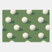 Feuille De Papier Cadeau Bal de golf (Devant)