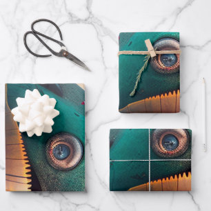 Feuille De Papier Cadeau Baleine étrange