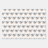 Feuille De Papier Cadeau Baleine mignonne (Devant)