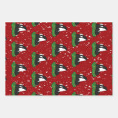 Feuille De Papier Cadeau Baleine tueuse Orca Christmas  (Devant)