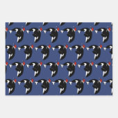 Feuille De Papier Cadeau Baleine tueuse Orca Christmas (Devant 3)