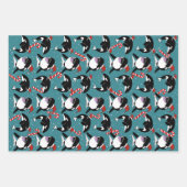 Feuille De Papier Cadeau Baleine tueuse Orca Christmas (Devant 2)