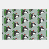Feuille De Papier Cadeau Baleine tueuse Orca Christmas (Devant)