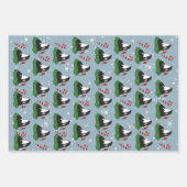 Feuille De Papier Cadeau Baleine tueuse Orca Christmas (Devant 3)