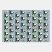 Feuille De Papier Cadeau Baleine tueuse Orca Christmas (Devant 2)