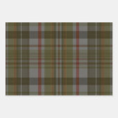 Feuille De Papier Cadeau Balises Cadeaux Rustiques Plaid (Devant)
