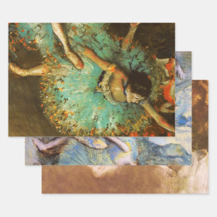 Feuille De Papier Cadeau Ballerina Dance Green Dancer Edger Degas Peinture