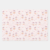 Feuille De Papier Cadeau Ballerina sur blanc (Devant 3)