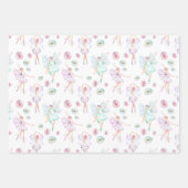 Feuille De Papier Cadeau Ballerine papillon (Devant 3)