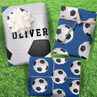 Balles de football pour enfants nom bleu anniversa