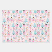 Feuille De Papier Cadeau Ballet Casse-noix rose mignon (Devant 3)