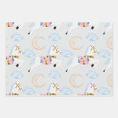 Feuille De Papier Cadeau Ballet de biscuit rose (Devant 3)