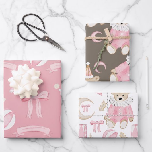 Feuille De Papier Cadeau Ballet Pastel Nutcracker (Recto)