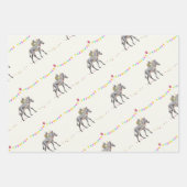 Feuille De Papier Cadeau Ballon Zebra Party Cadeaupapier Vellen Set (Devant)