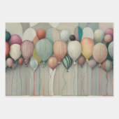 Feuille De Papier Cadeau Ballons (Devant 3)