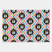 Feuille De Papier Cadeau Ballons du 25e anniversaire (Devant 2)