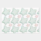 Feuille De Papier Cadeau Ballons Stars et bannières (Devant 2)