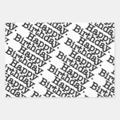 Feuille De Papier Cadeau Ballons traditionnels d'anniversaire heureux (Devant 2)