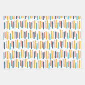 Feuille De Papier Cadeau Balloon bougie fête d'anniversaire (Devant 2)