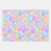 Feuille De Papier Cadeau Balloon Pastel (Devant 2)