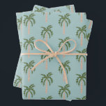 Feuille De Papier Cadeau Balnéaire Soiree Palm Trees Bleu Cute CUSTOM<br><div class="desc">Papier d'emballage personnalisé ! L'art fait main pour vous ! Parfait pour une douche de nage en bord de mer, une fête de bachelorette, une fête de fiançailles ou un anniversaire. ENTIÈREMENT PERSONNALISABLE ! MERCI POUR LE SOUTIEN DES ARTISTES INDÉPENDANTS ! Toutes les oeuvres d'art et les dessins sont créés...</div>