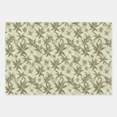 Feuille De Papier Cadeau Bamboo on Beige Sheers - Seamless surface (Devant 3)