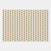 Feuille De Papier Cadeau Banana Split Glace Sundae Scoop Shop Dessert (Devant 2)