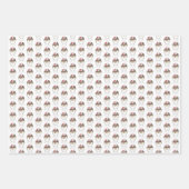 Feuille De Papier Cadeau Banana Split Glace Sundae Scoop Shop Dessert (Devant)