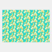 Feuille De Papier Cadeau Bananes (Devant)
