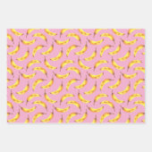Feuille De Papier Cadeau Bananes Motif aquarelle (Devant 3)