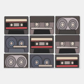 Feuille De Papier Cadeau Bande de cassette fête d'anniversaire (Devant 3)