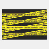 Feuille De Papier Cadeau Bande de scène de crime policier (Devant 3)