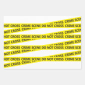 Feuille De Papier Cadeau Bande de scène de crime policier (Devant 2)