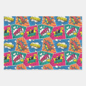 Feuille De Papier Cadeau Bande dessinée Bubbles Pop Art (Devant 2)