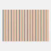 Feuille De Papier Cadeau Bande verticale colorée (Devant 3)