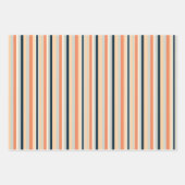 Feuille De Papier Cadeau Bande verticale colorée (Devant 2)