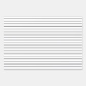 Feuille De Papier Cadeau Bandes Minces Noires Et Blanches (Devant 3)